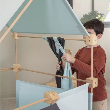 Drewniane klocki konstrukcyjne Maxi Trigonos Hejmo - 150 el. 4+