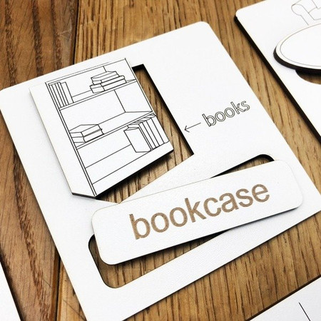 Układanka tematyczna do nauki angielskiego - Living Room