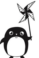 Stempel Pingwinek z Wiatraczkiem