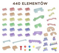 MASTERKIDZ Zestaw Konstrukcyjny Tor dla Piłek Tablica STEM 440elementów