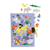 Sekretny pamiętnik z kluczykiem i naklejkami Sawanna