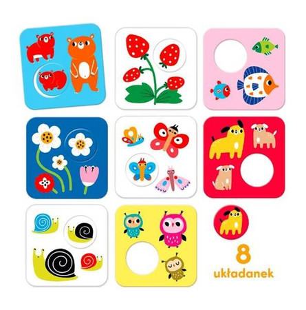 Puzzle kontrastowe - Tu pasuje