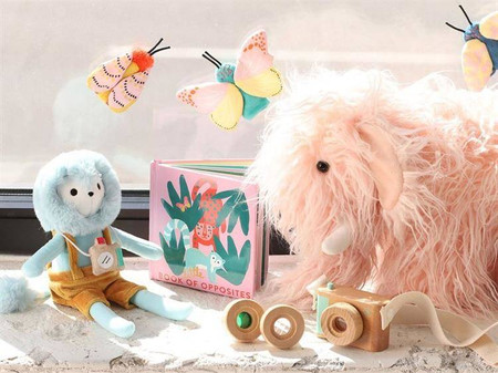 Pacynki na palce Motyle zestaw Natural Historian 218460-Manhattan Toy, zabawa w teatrzyk