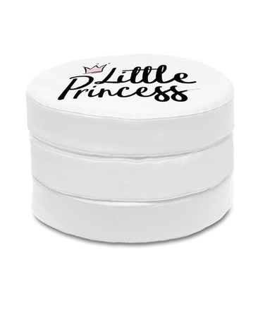 Poduszki białe ekoskóra NAPISY 1 szt. 6 cm AKSON