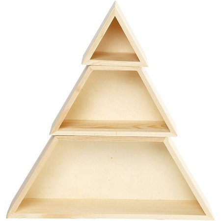 Pudełka drewniane Choinka