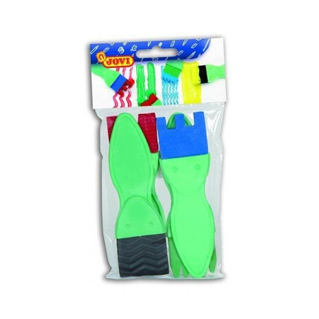 Zestaw 4 gumowych pędzli do malowania farbami JOVI