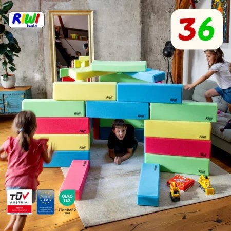 Piankowe klocki konstrukcyjne XXL Riwi