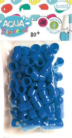 Koraliki Aqua Big pearl 80szt. Niebieskie