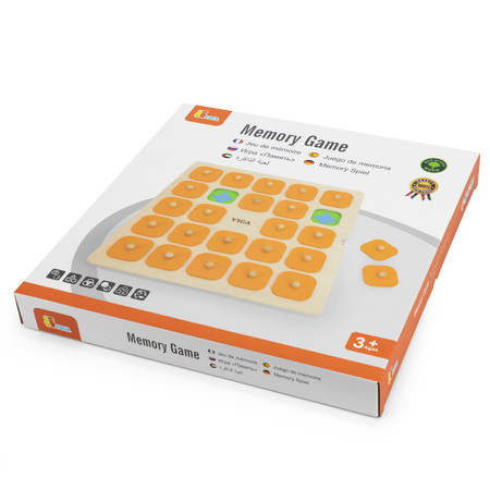 Viga Memory Gra Pamięciowa wymienne obrazki 10 kart 37x37 cm