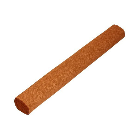 Krepina włoska 50x250cm 180g brązowa jasna