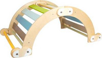 Drewniana huśtawka i drabinka 2w1 Przygoda 12239-Small Foot, zabawy ruchowe i rozwojowe