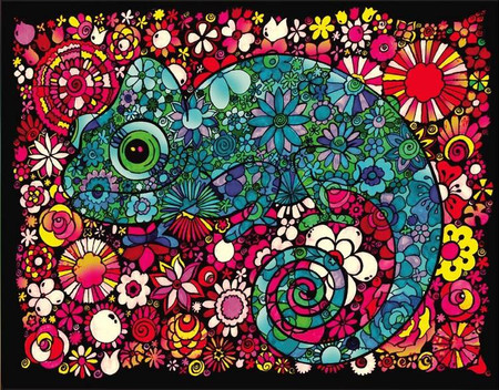 Kolorowanka Welwetowa 47x35 Kameleon