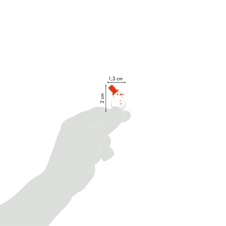 Naklejki 3D wypukłe Święta z Czerwienią