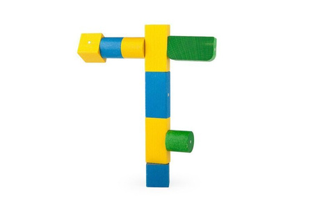 Klocki drewniane magnetyczne Kooglo Mega Color 100 el.