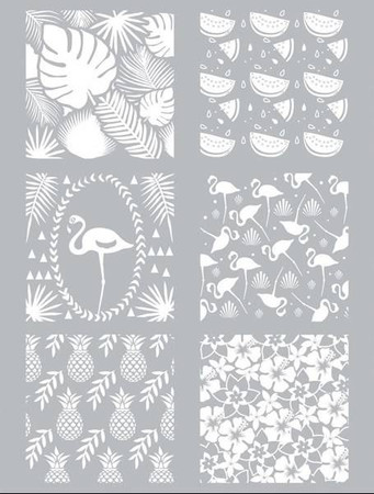 Szablon Sitodruk Motywy Tropikalne