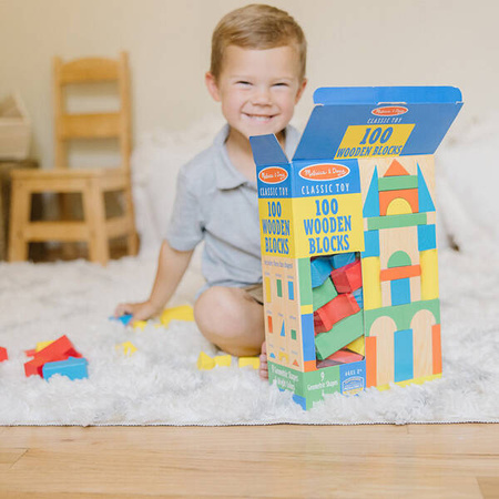 Klocki dla dzieci drewniane kolorowe Melissa and Doug