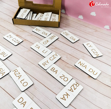 Drewniane domino sylabowe cz. 2