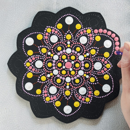 Malowanie kropkami DUO Peonia 20 cm