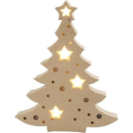 Lampka na baterie Choinka H: 27 cm