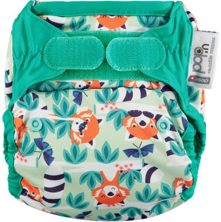 Close, Pop-in pieluszka wielorazowa AIO V2, Red Panda, Bambus