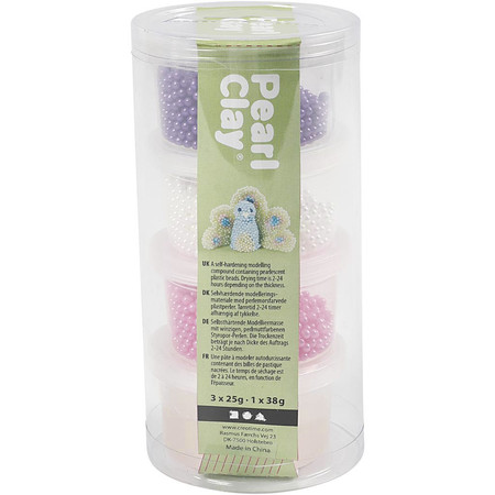 Pearl Clay Różowy, Biały i Fioletowy