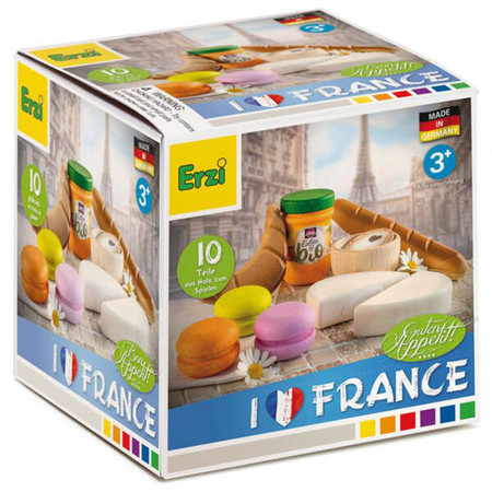 Francuski posiłek zestaw do zabawy w gotowanie 10 elementów Erzi 28146