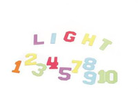 MASTERKIDZ Przezroczyste Cyfry i Litery 38 szt.