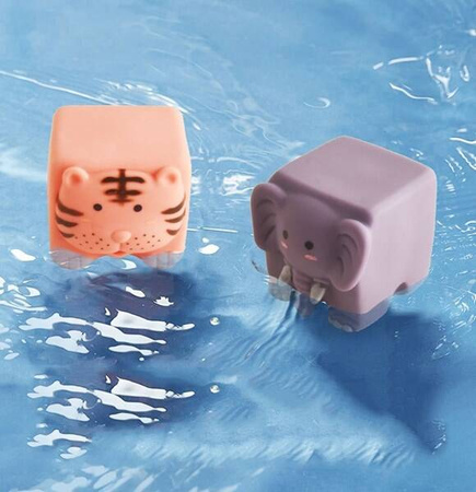 WOOPIE Klocki Sensoryczne Układanka do Ściskania Wody Dźwięk Zwierzątka 12 el.