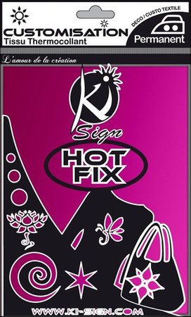 Naprasowanka arkusz 20x15cm Metal Róż