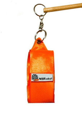 Wstążka gimnastyczna 3 m - pomarańczowa