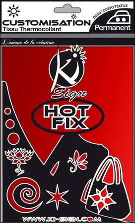 Naprasowanka arkusz 20x15cm Metal Czerwień