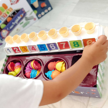 WOOPIE Lodziarnia XXL Sklep Zestaw Mały Sprzedawca + Nauka Liczenia 87 el.