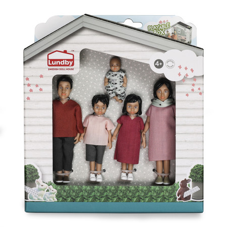 Lalki do domku dla lalek zestaw Nikki, zabawka dla dzieci, domek, Lundby