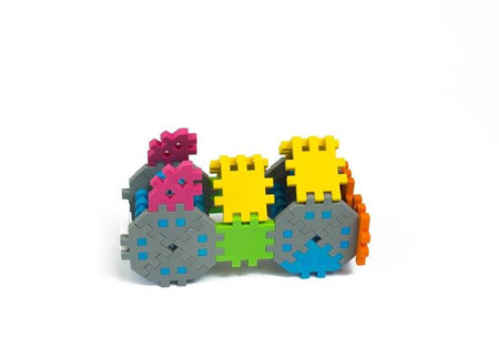 Klocki Wafle Mini - Zestaw Konstruktor - 140 elementów