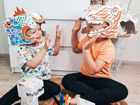 Maska Dino - PARAZAUROLOF 3l+ MONUMI