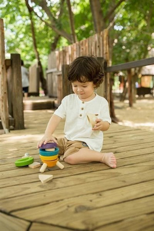 Układanka sorter kosmiczna rakieta Plan Toys