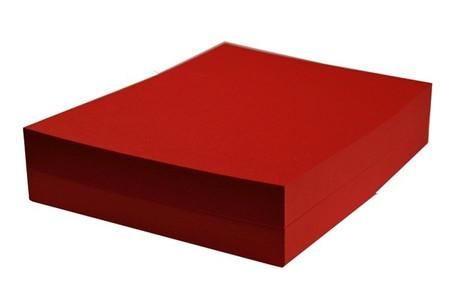 Papier kolorowy czerwony ciemny A4 120g ryza 100 arkuszy