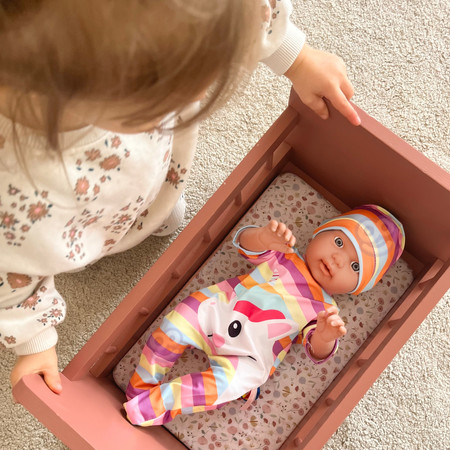 WOOPIE Ubranko dla Lalki Zestaw Pajacyk Body Jednorożec Czapeczka 43-46 cm