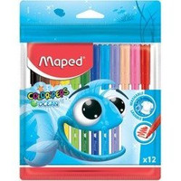 Flamastry Colorpeps Ocean 12 szt Zip Etui