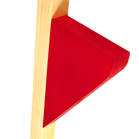 Szczudła drewniane cyrkowe duże CZERWONE 170 cm dla dzieci i dorosłych