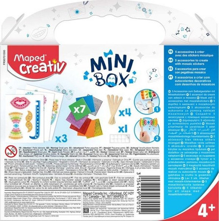 Maped Creativ Zestaw z mozaiką do przygotowania dodatków karnawałowych