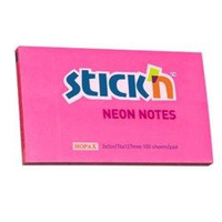 Notes Samoprzy.127mmx76mm Ciemnoróżowy Neon