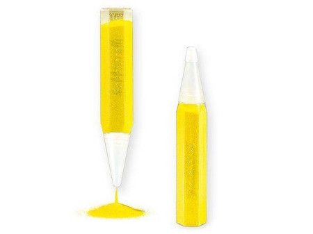 Pisak z piaskiem do kolorowania Żółty 3l+ SABBIARELLI