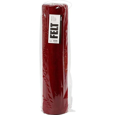 Filc w rolce W: 45 cm L: 5m Czerwony Melanż