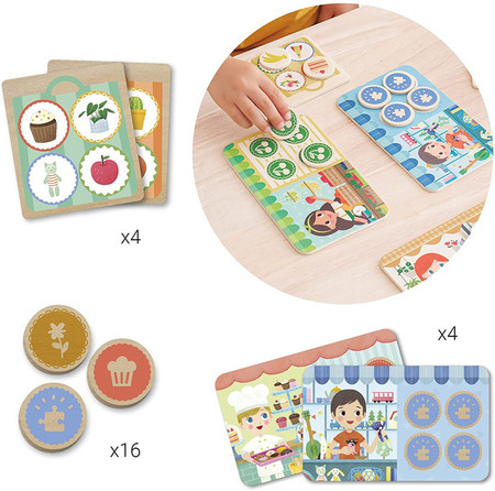 Drewniana gra Apli Kids - Memo Lotto