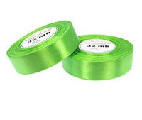 Wstążka satynowa 2,5 x 100 cm zielona