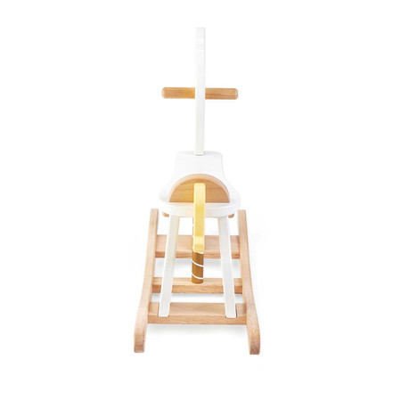 Drewniany jednorożec konik na biegunach, zabawka dla dzieci koń, Le Toy Van