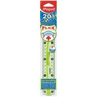 Linijka Flex Elastyczna 20 Cm Gum Uchwyt (Nieb-Ziel) Torebka