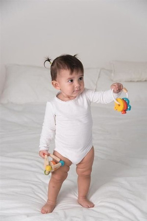 Drewniana grzechotka klucze