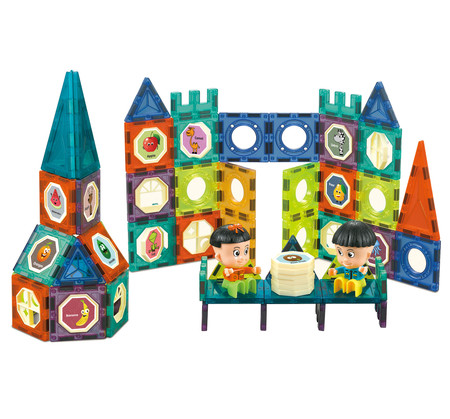 WOOPIE Klocki Magnetyczne Zamek 98 el.